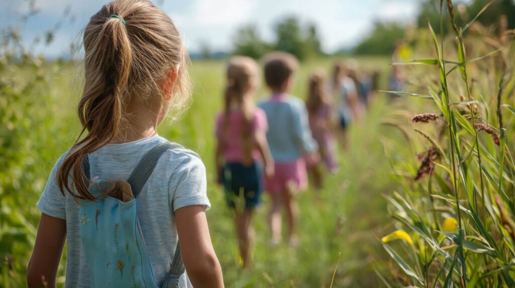 Klassenfahrt, Kinder lernen Natur kennen