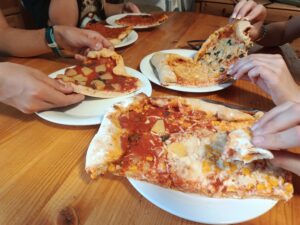 Selbstgemachte Pizza